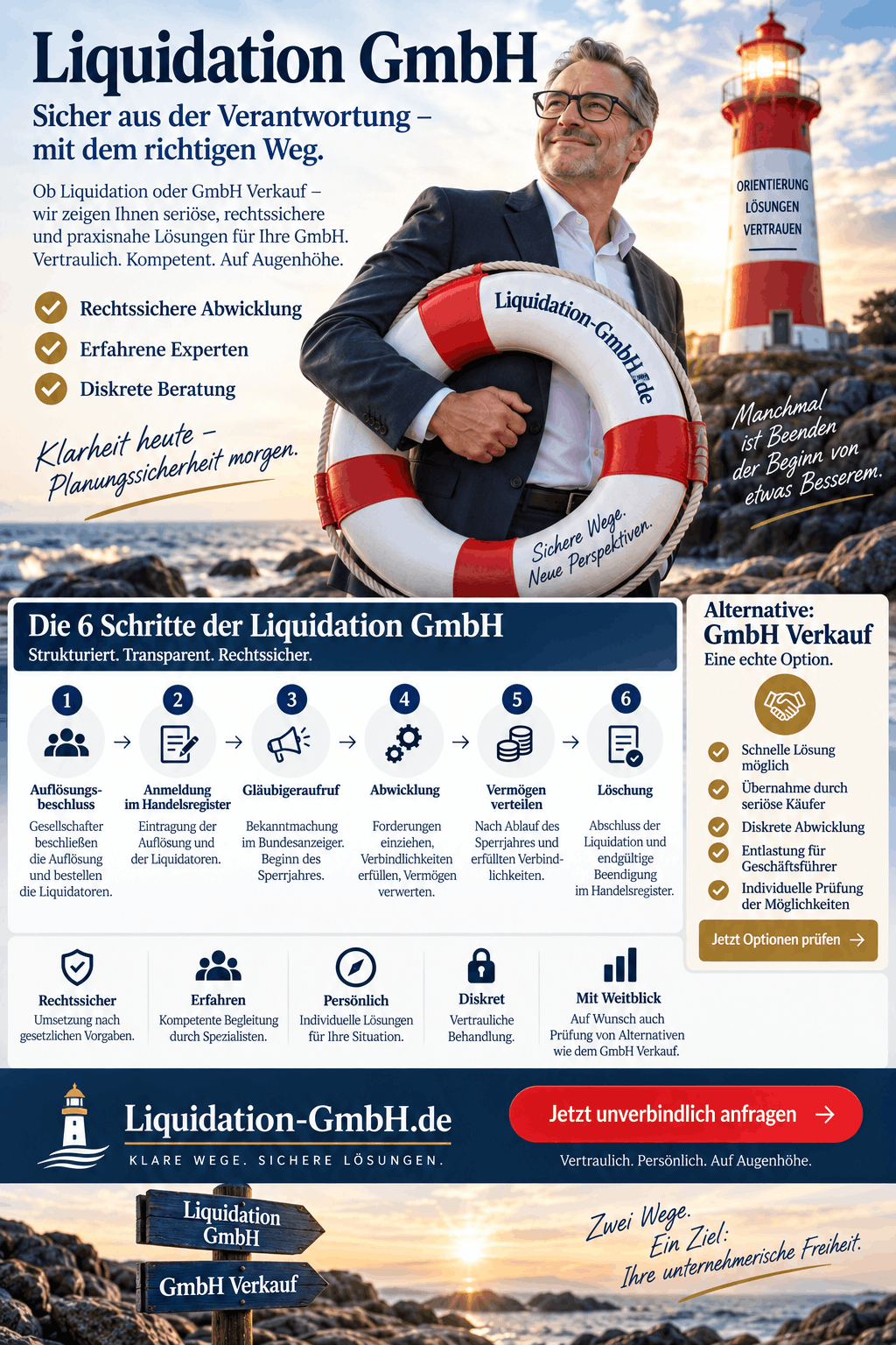 Liquidation GmbH Infografik Liquidation GmbH Infografik